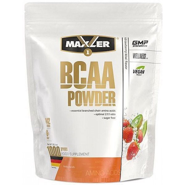 BCAA powder sugar free 1000 г клубника киви Mxl